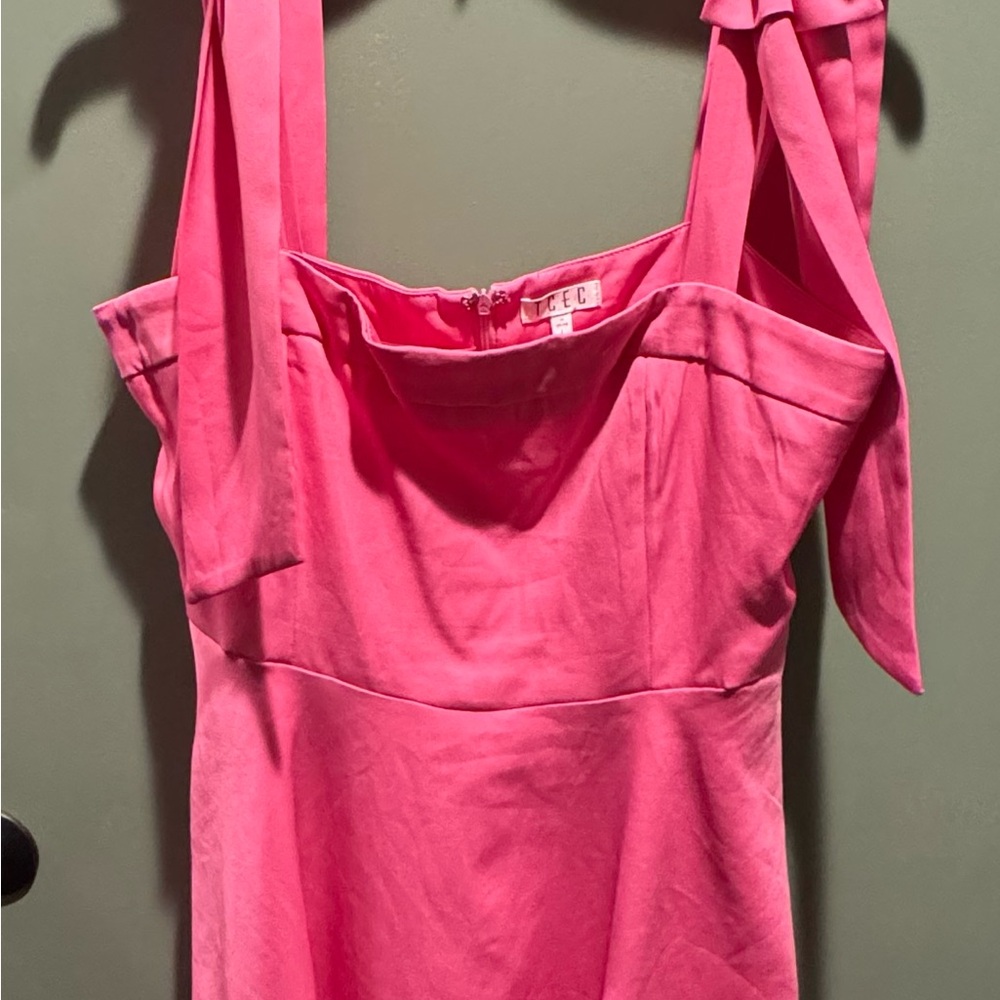 TCEC Vibrant Pink Sleeveless Blouse